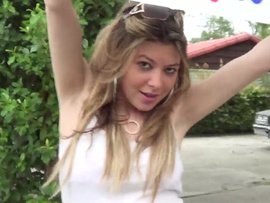 Stripping While Washing Her Car And Getting Boned