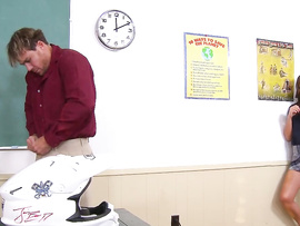 She Just Had To Try Out Her Teacher's Raging Boner