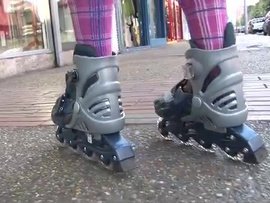 Rollerblading Teen Sucks Dick Before Fucking Hard