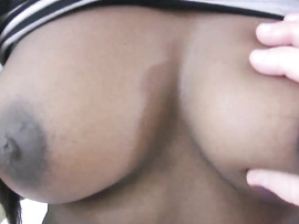 Ebony Amateur Fucked By A Bare White Dick