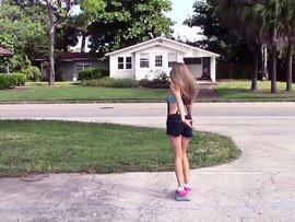 Injured Hottie Gets Fucked By Her Handsome Rescuer