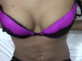 Interracial Dick Ride From A Skinny Black Teen Amateur