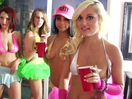 Seductive Slutty Teens Have A Sexy After Party